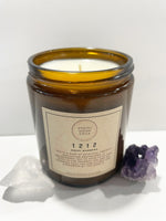 Load image into Gallery viewer, Angel Number 1212 - Tranquil Amber Spiritual Soy Candle: Enhance Positivity &amp; Elevate Your Sacred Zen Space with 100% Natural Soy Wax, Energy
