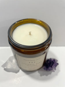 Angel Number 111 - Tranquil Amber Spiritual Soy Candle: Enhance Positivity & Elevate Your Sacred Zen Space with 100% Natural Soy Wax, Energy