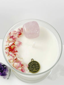 Libra – Sea Salt Orchid Crystal Candle