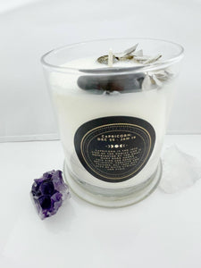 Capricorn – Mint and Eucalyptus Crystal Candle