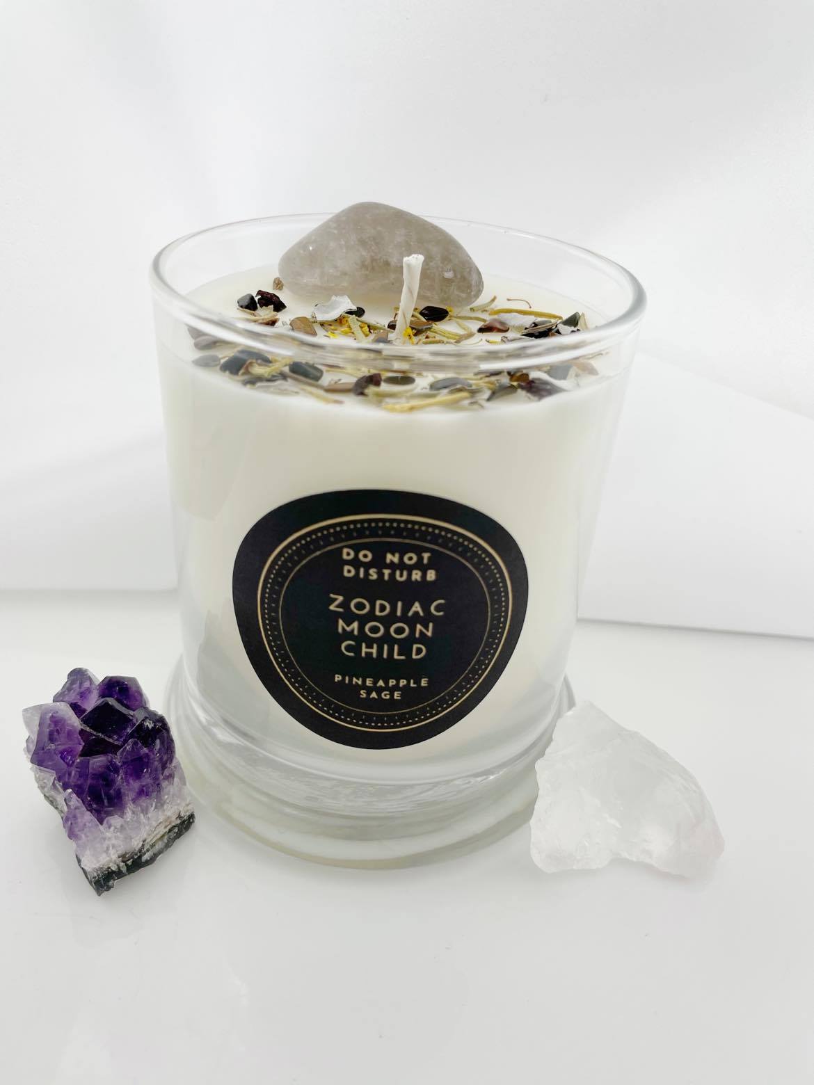 Do Not Disturb - Pineapple Sage Crystal Candle