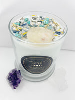 Load image into Gallery viewer, Serenity &amp; Zen: Purify Palace - Coconut &amp; Vanilla Crystal Candle
