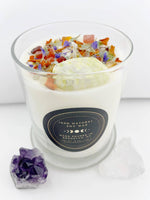 Load image into Gallery viewer, Self-Care - Mango &amp; Coconut Milk Crystal Candle
