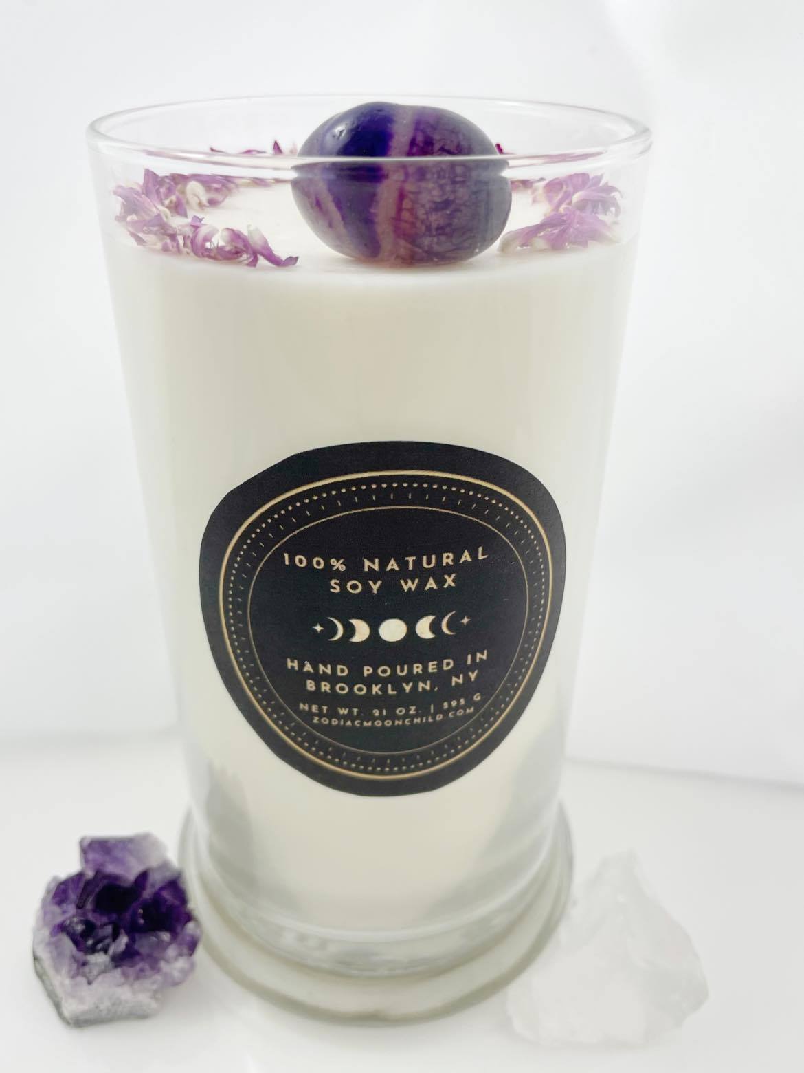 Good & Positive Vibes - Sea Salt Orchid Crystal Candle