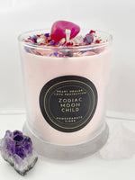 Load image into Gallery viewer, Heart Healer &amp; Love Protection - Pomegranate Cider Crystal Candle
