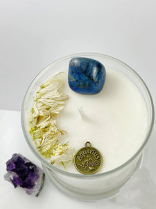 Aquarius – Sea Salt Orchid Crystal Candle