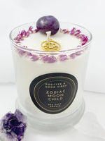 Load image into Gallery viewer, Good &amp; Positive Vibes - Sea Salt Orchid Crystal Candle
