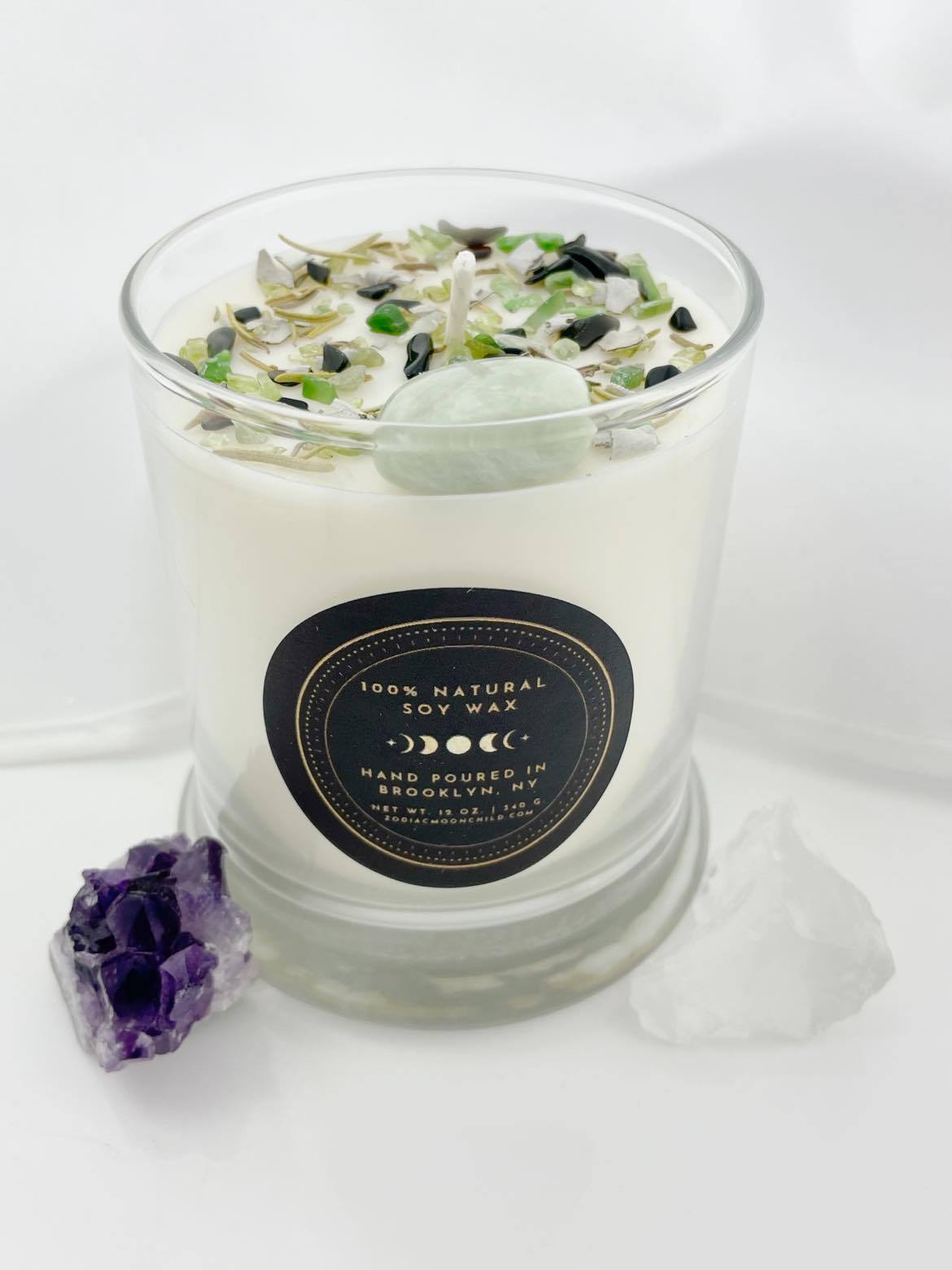 Bruja Blend Crystal Candle - Mint Eucalyptus