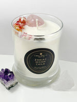 Load image into Gallery viewer, Libra – Sea Salt Orchid Crystal Candle
