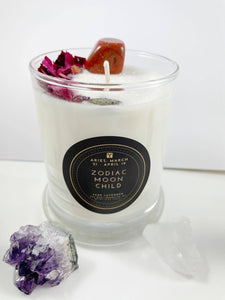 Aries – Lavender Sage Crystal Candle