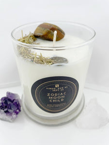 Virgo – Mint and Eucalyptus Crystal Candle