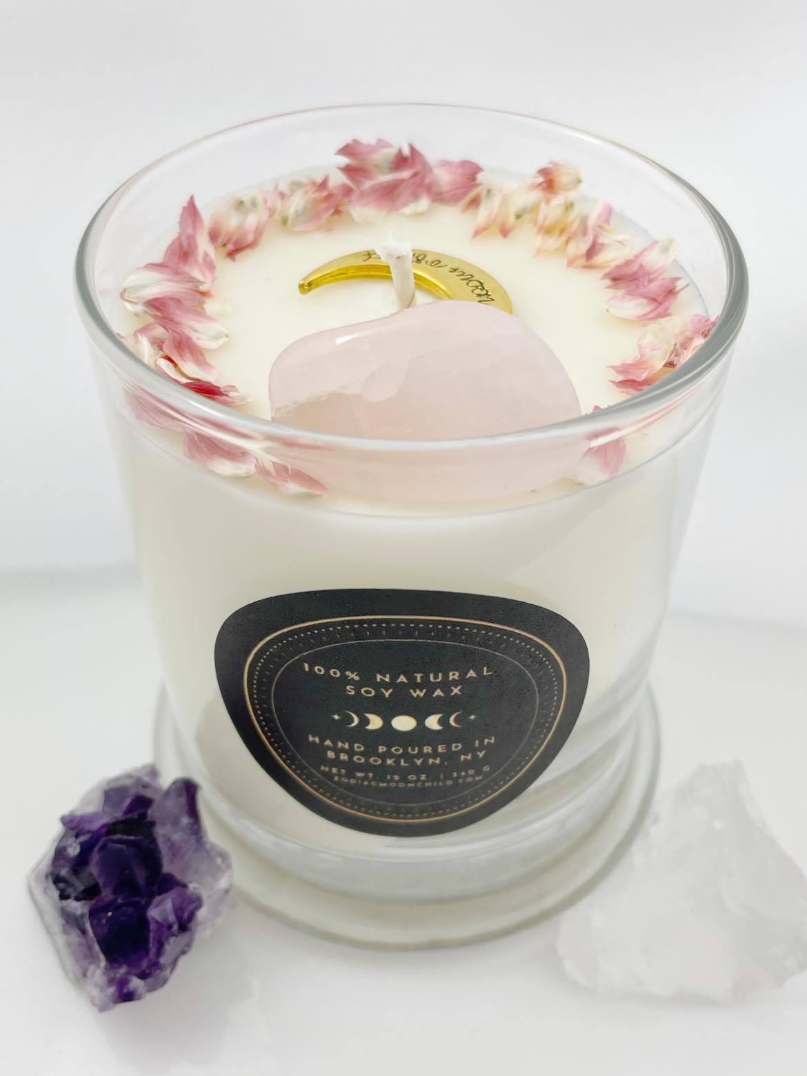 2023 New Beginnings: New Moon Crystal Candle