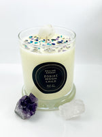 Load image into Gallery viewer, Healing Energy - Day At The Spa - White Tea - Moon Stone - Crystal Candle Spiritual Collection - Crystal Herb Candle - 100% Natural Soy Wax
