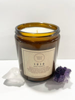 Load image into Gallery viewer, Angel Number 1010 - Tranquil Amber Spiritual Soy Candle: Enhance Positivity &amp; Elevate Your Sacred Zen Space with 100% Natural Soy Wax, Energy
