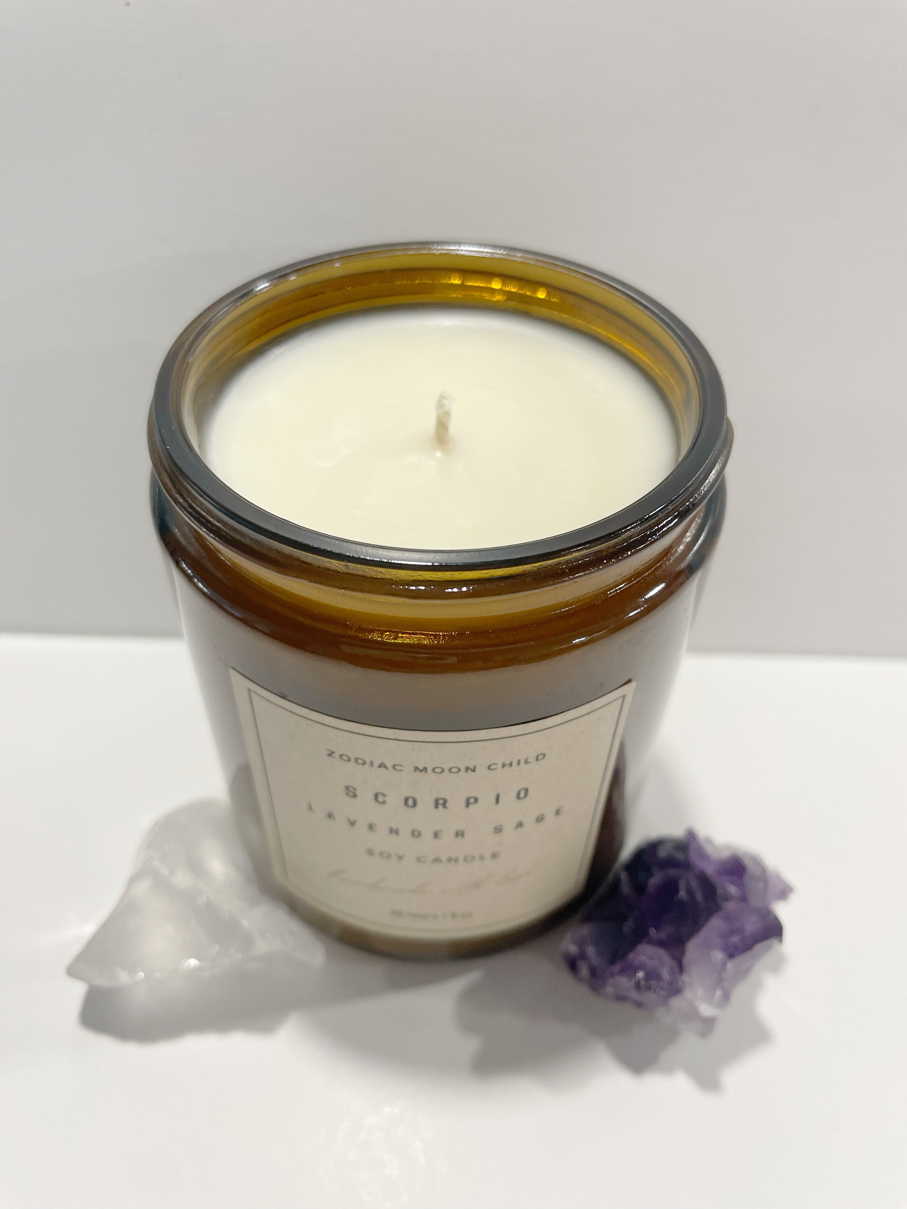 Scorpio Zodiac Astrology Soy Spiritual Candle for Manifestation and Positivity in Your Sacred Space - 100% Natural Soy Wax, Energy, Horoscope