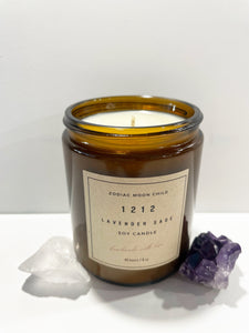 Angel Number 1212 - Tranquil Amber Spiritual Soy Candle: Enhance Positivity & Elevate Your Sacred Zen Space with 100% Natural Soy Wax, Energy