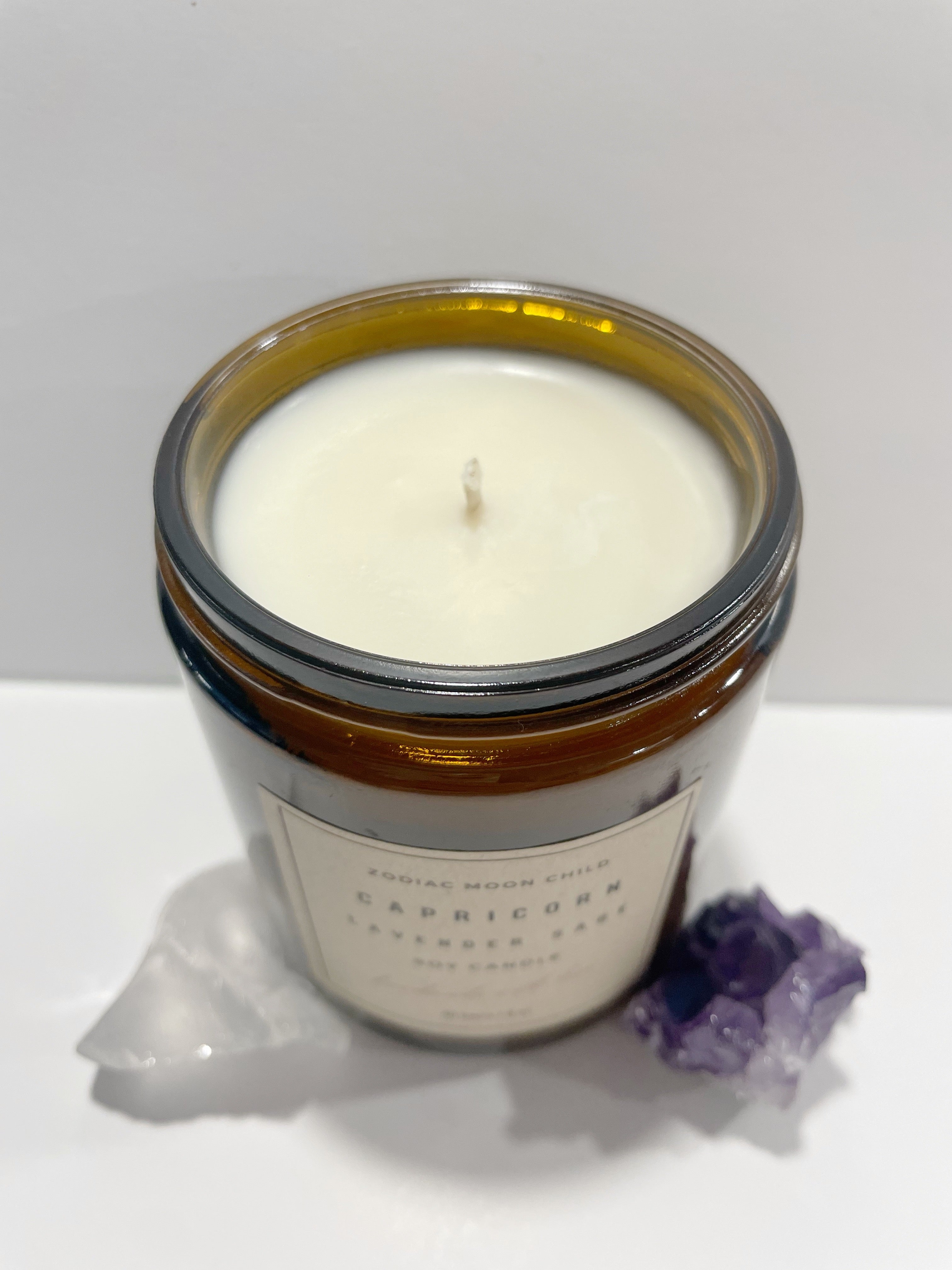 Capricorn Zodiac Astrology Soy Spiritual Candle for Manifestation and Positivity in Your Sacred Space - 100% Natural Soy Wax, Energy, Horoscope