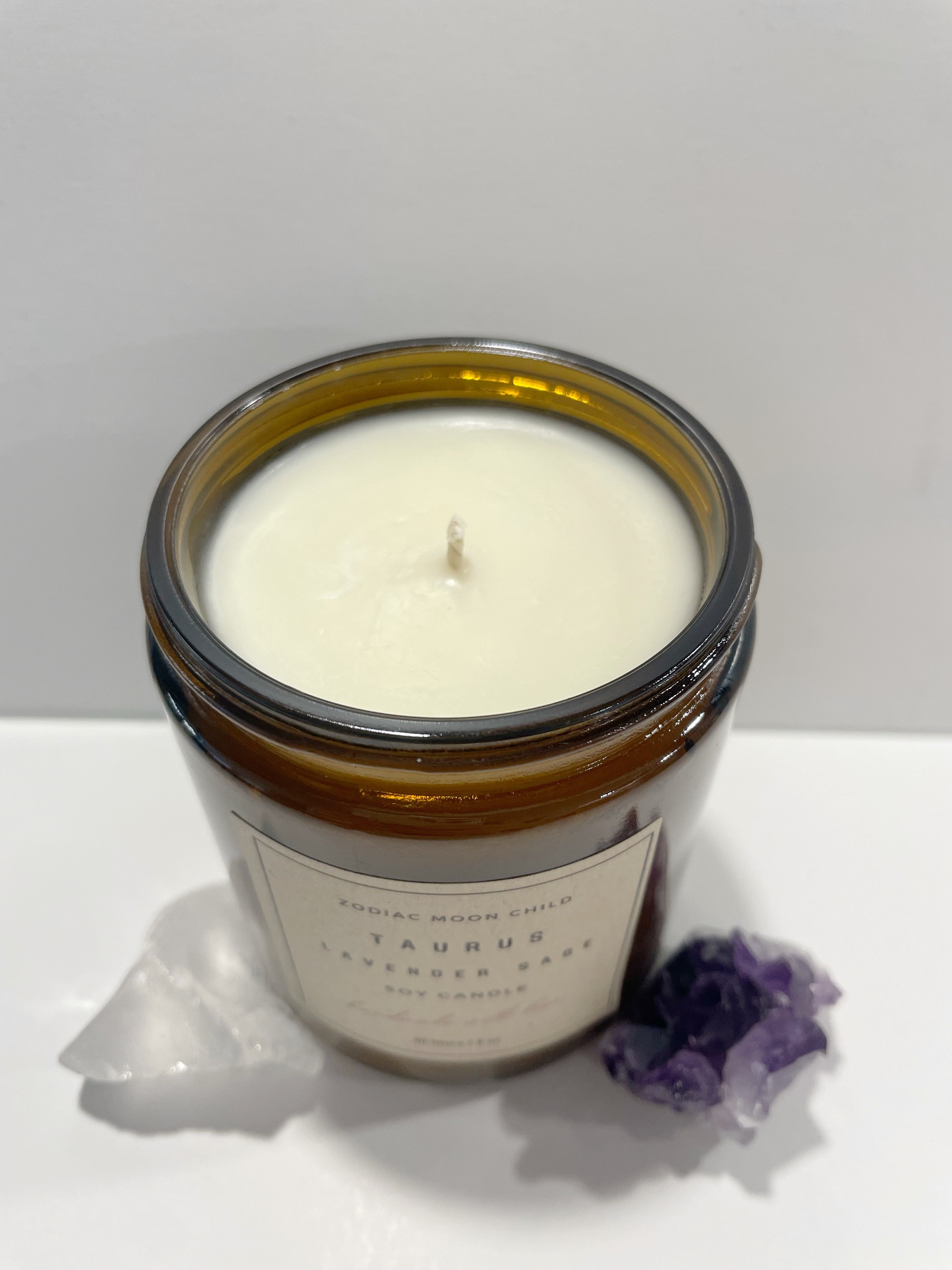 Taurus Zodiac Astrology Soy Spiritual Candle for Manifestation and Positivity in Your Sacred Space - 100% Natural Soy Wax, Energy, Horoscope