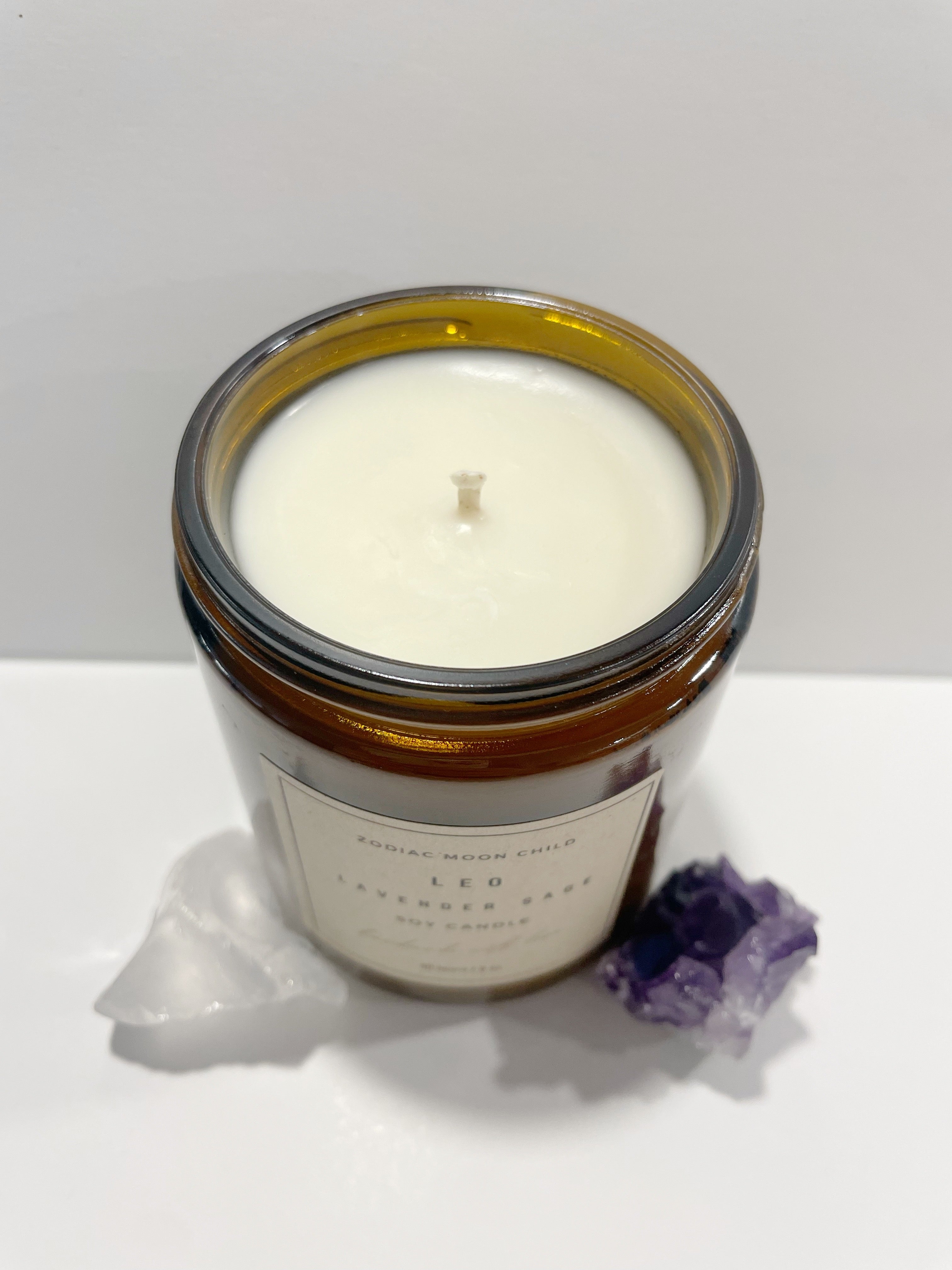 Leo Zodiac Astrology Soy Spiritual Candle for Manifestation and Positivity in Your Sacred Space - 100% Natural Soy Wax, Energy, Horoscope