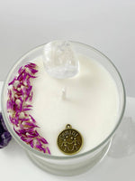 Load image into Gallery viewer, Gemini – Sea Salt Orchid Crystal Candle
