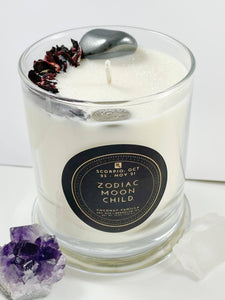 Scorpio – Coconut Vanilla Crystal Candle