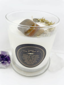 Virgo – Mint and Eucalyptus Crystal Candle