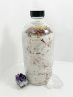 Load image into Gallery viewer, Spiritual Crystal Bath Salt Energy Cleanse - Essential Oils Dead Sea Salts - Moon Ritual Manifestation - Frankincense, Sandalwood, Bergamot
